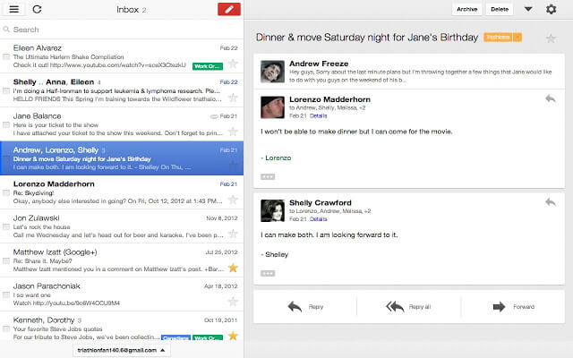 Gmail Offline Screenshot