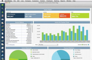 quickbooks dashboard screenshot