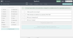 Typeform screenshot