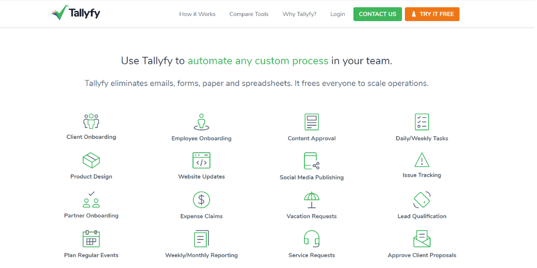 Tallyfy as robotic process automation orchestration tool