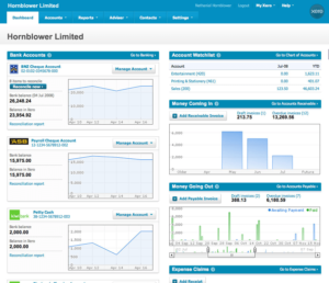 xero dashboard screenshot