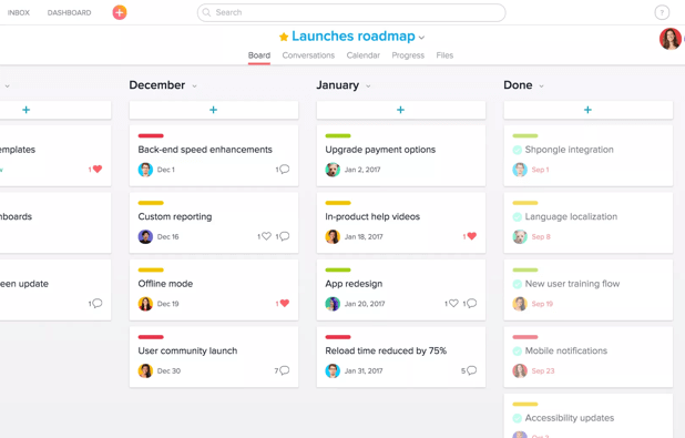 asana screenshot