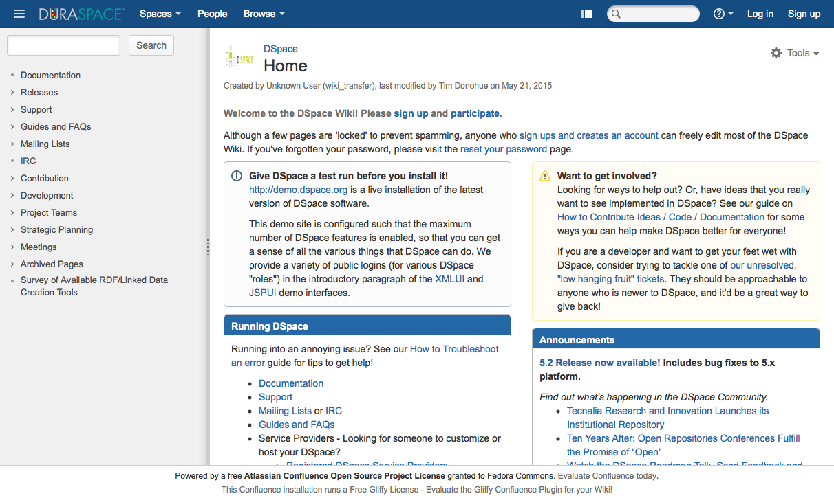 confluence wiki screenshot