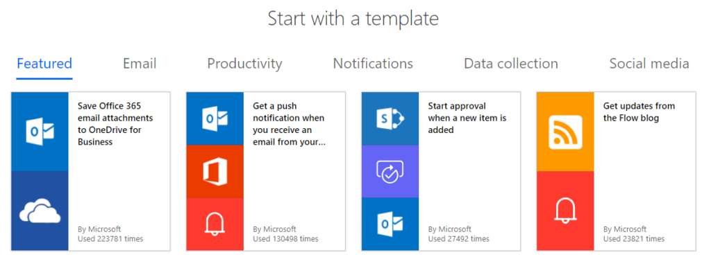 microsoft flow screenshot