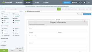 formstack screenshot