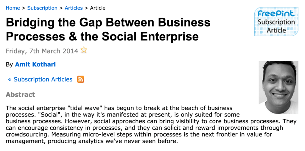 Analysis of business processes in the context of social tools