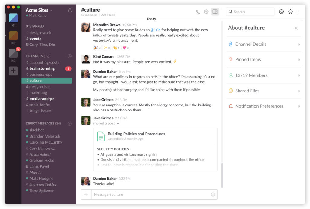 slack social net