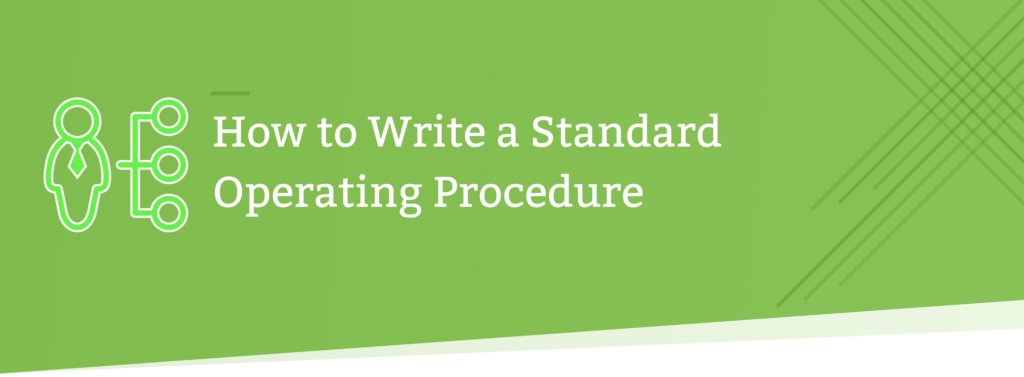 how to write a standard operating procedure header